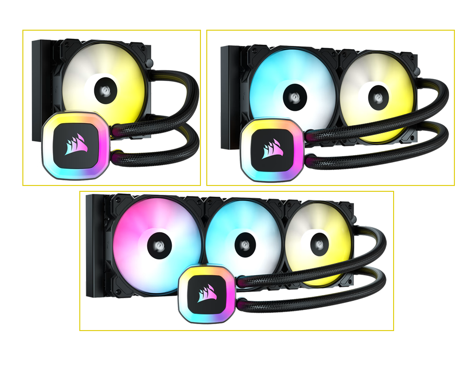⭐︎H100 RGB CW-9060053-WW 水冷クーラー⭐︎ H100 RGB 240mm Liquid CPU Cooler